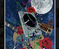 ご希望のシーンに沿ったイラストを作成します ウェルカムボード、記念日、ライブ、イベント、似顔絵など！