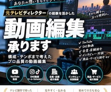 元テレビDが見やすく伝わる動画に編集します イメージ1