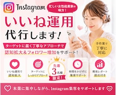 忙しい個人事業主さまへインスタいいね運用代行します ターゲットに届く丁寧ないいね運用を代行します