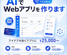 AIを活用しWebアプリを制作します イメージ1