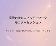 モニター｜意識の変容エネルギーワークします イメージ1