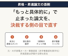 昇格・昇進論文を、決裁する側の目で添削します イメージ1