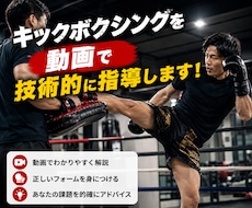 キックボクシングを動画にて技術的な指導をします イメージ1