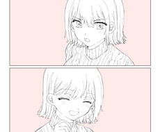 最短1日納品●シンプルな線画イラスト描きます イメージ1