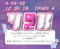 Y2Kなデザインを制作します イメージ1