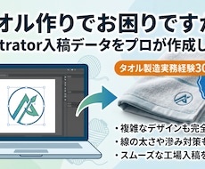 手書きイメージからタオルのデザインします タオル専門店に勤めて30年以上だからタオルの特性を生かします