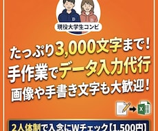 画像や手書き文字を丁寧にデータ入力・仕分けします イメージ1