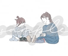 可愛い線画イラスト描きます イメージ1