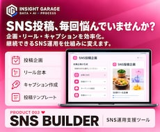 SNS投稿づくりをラクにするツールを提供します イメージ1