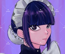 目を引く厚塗り風アイコン承ります イメージ1