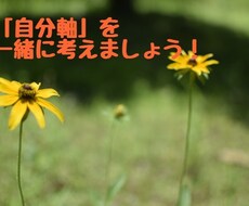 あなたの「自分軸」を一緒に考えます もう人生の選択で迷わない！どう生きたいか一緒に考えましょう！