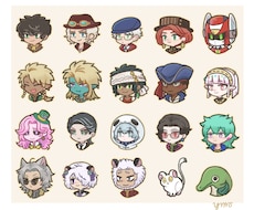 ちみ絵アイコン描きます ふんわりシンプルなデフォルメ絵のアイコンはいかがですか？