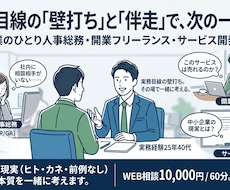 ひとり人事総務｜バックオフィスの悩み壁打ちします イメージ1