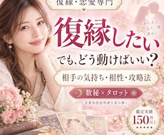 復縁したいあの人の気持ち・相性・攻略法を鑑定します イメージ1