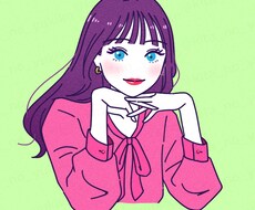 商用利用可◎お洒落で可愛いイラストを描きます ポーズ指定可、アイテム1つまで料金内！おまかせも承ります