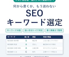SEOキーワード選定｜テーマだけで50語分析します 読者の本音を丸裸に！最新AIとプロの目で検索意図を可視化