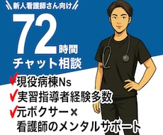 新人看護師のメンタルと技術の悩みに対応します イメージ1