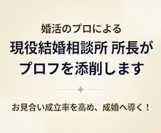 先着10名1000円！相談所長がプロフを添削します 成婚率を高める婚活戦略！アプリや相談所のプロフをプロが改善