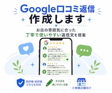 Google口コミへの返信文を作成します 高評価・低評価・星のみの口コミにも丁寧に対応します