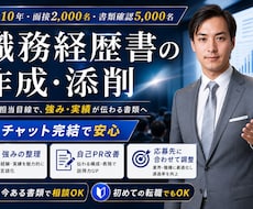 人事歴11年「プロ」が職務経歴書を作成/添削します イメージ1