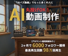 AI擬人化×ショート動画制作・運用代行します 【初回3500円】最高98万再生のプロがバズるAI動画を作成