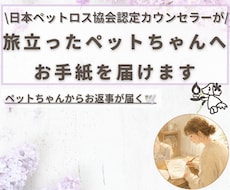 お空のペットちゃんへお手紙を届けますます ペットちゃんからもお返事が届きます｜「ありがとう」をあの子へ