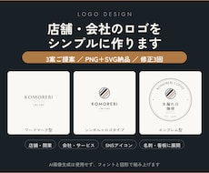 店舗・会社のロゴをシンプルに作成します イメージ1