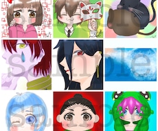 SNS用のアイコン作ります イメージ1