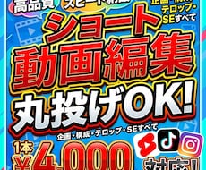 TikTokやリール等のショート動画丸投げ承ります イメージ1