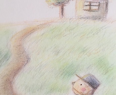 ほんわか絵本風イラスト 1カット描きます グリーティングカード用イラスト、通販の購入御礼カードに！