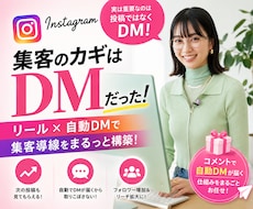 リール動画制作から自動DM設定まで代行いたします コメントをきっかけに自動で集客導線をつくります