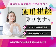 WEB広告の運用相談乗ります 現状の効果に満足できない、正解がわからない、などのお悩みに