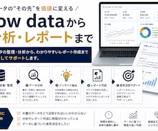 row dataから分析・レポートまでます イメージ1