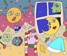YouTube対応⭐︎個性あふれるデザイン描きます 【スピード納品】変わった色使いで描くポップなイラストたち