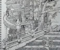 ペン画がお好きな方にオリジナルペン画を描きます イメージ1