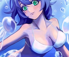 1枚絵、アイコンなどご希望のイラストを描きます 女の子でも男の子でも魅力的に描きます！