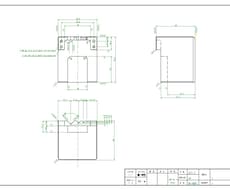 寸法の入った手書き図面などをCADデータ化致します イメージ1
