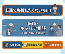 人事10年が転職の軸を一緒に整理します イメージ1