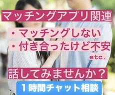 1時間限定☆チャットでお悩みお聞きします イメージ1