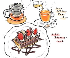 商用OK★おしゃれな食べ物イラスト描きます 湯気までおいしそうでシズル感たっぷり！チラシやメニューに！