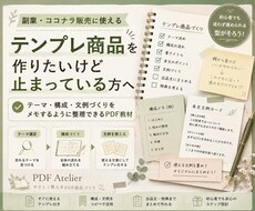 テンプレ商品づくりの手順をお渡しします イメージ1