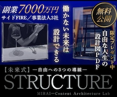 働かないための【未来コンテンツ起業ラボ】であります イメージ1