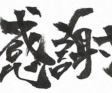味のある筆ペン字で希望の文字や文章を書きます イメージ1
