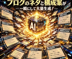 ブログの構成案50件作成＆記事執筆します 最新AI×プロの目視！3000文字以上の高品質記事を即納品！