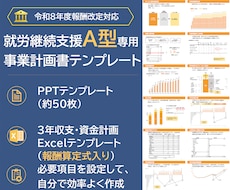 就労継続支援A型の事業計画書テンプレを販売します 構成済みPPT約50枚＋報酬算定式入り3年収支・資金計画