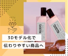 小物、商品、背景デザインを3D化します イメージ1