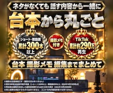 台本から丸ごと｜店舗・医院のショート動画を作ります イメージ1