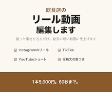 飲食店のリール・ショート動画を編集します イメージ1