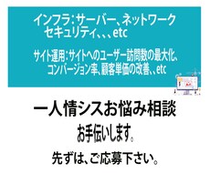 一人情シスの方のお悩みの相談にのります イメージ1