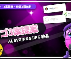 想いが伝わるロゴを3案ご提案します イメージ1